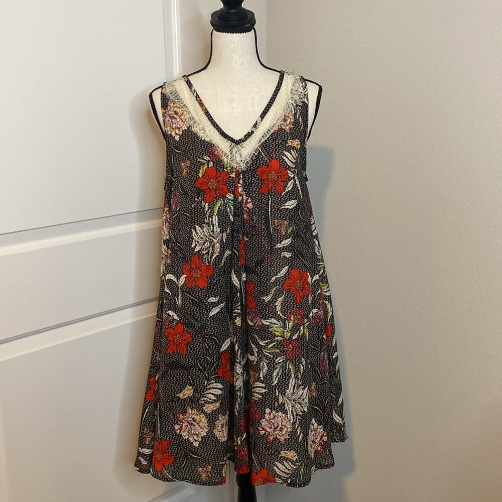 Umgee Black and White Patterned Dress